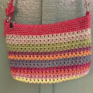 The Sak crocheted multicolored purse